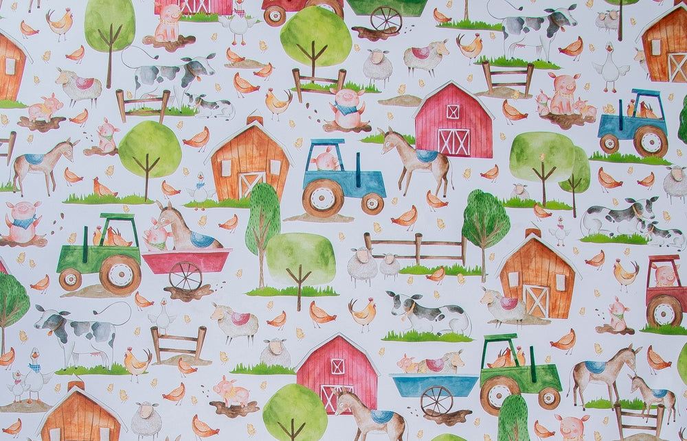 Artebene Wrapping Paper Kids Farm