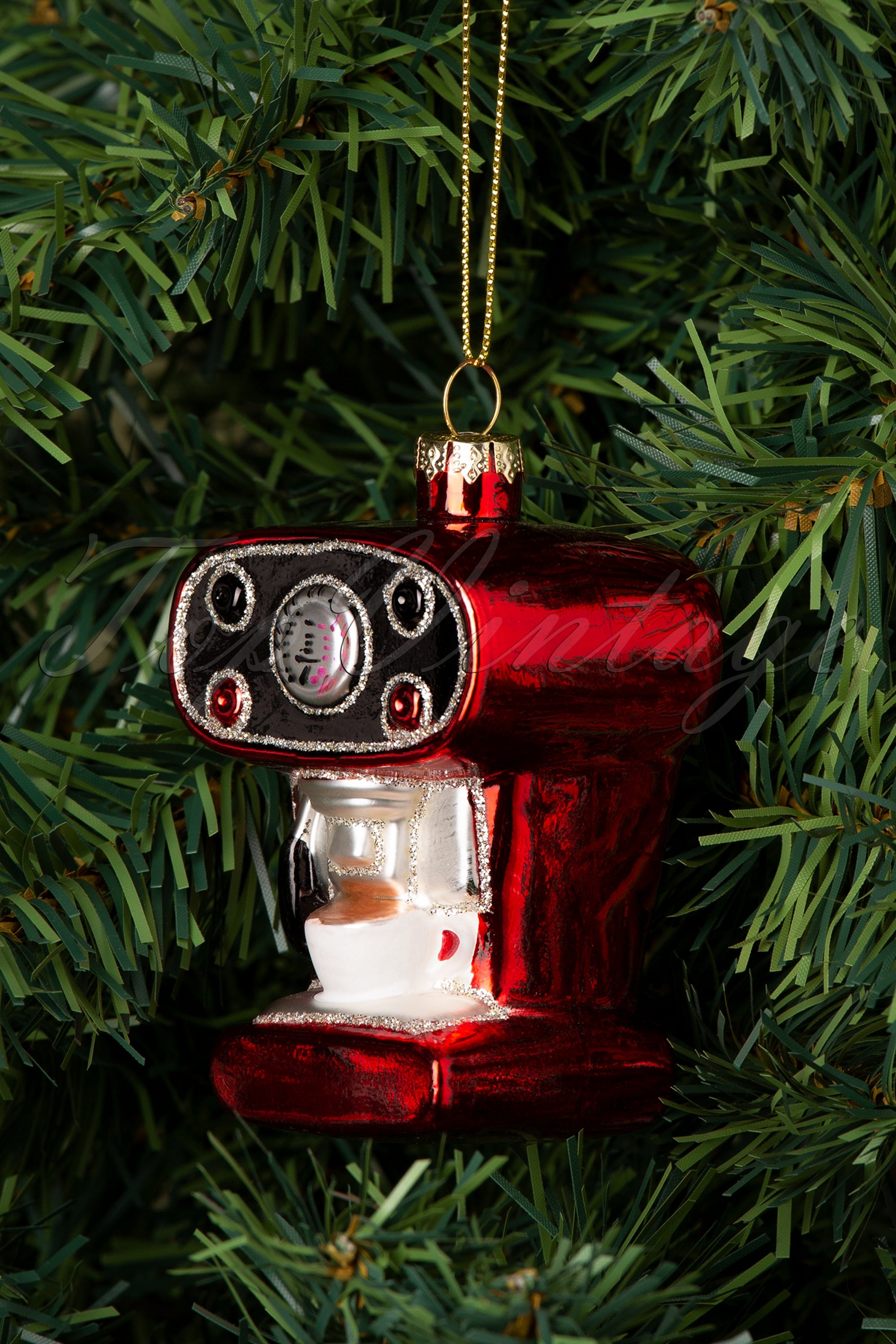 Sass & Belle Coffee Machine Shaped Bauble