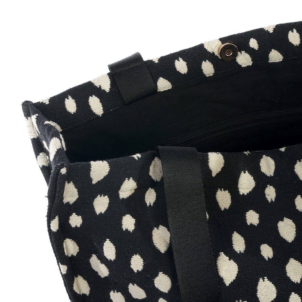Artebene Shopper Bag Woven Fabric Dots