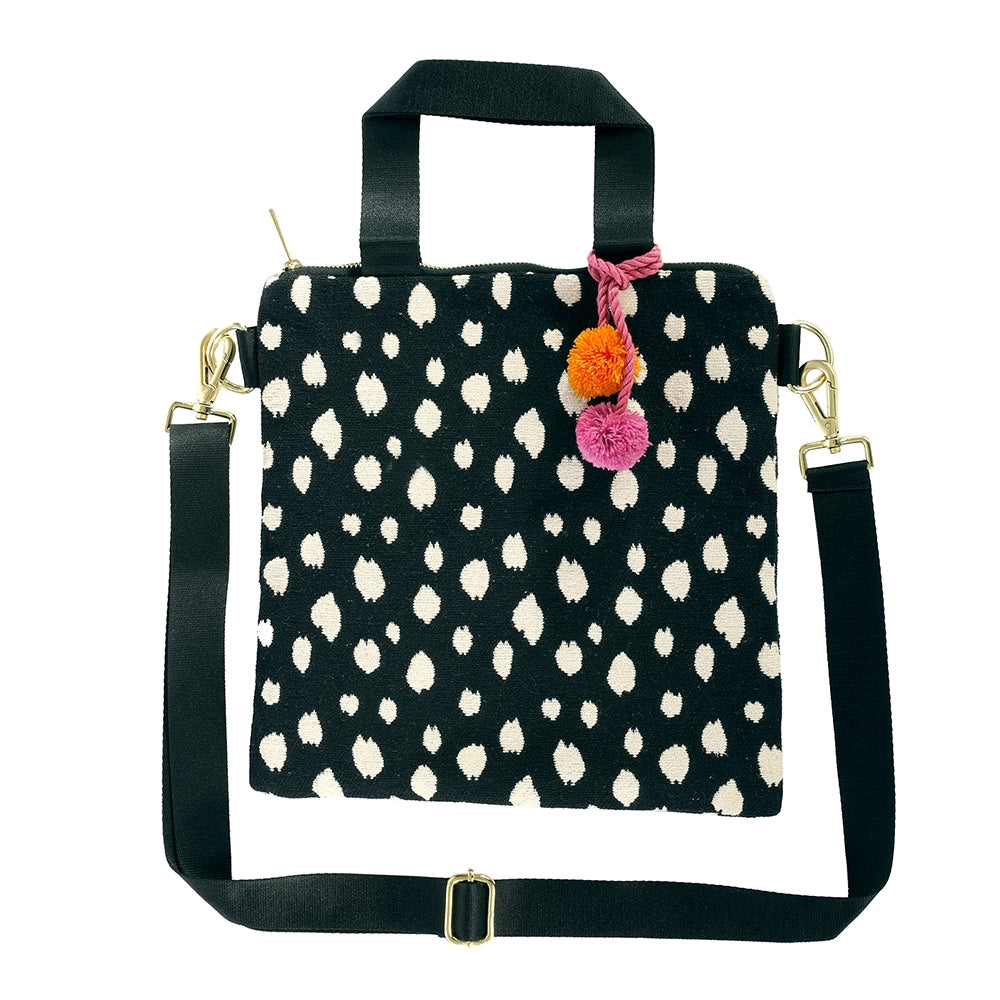 Artebene Minibag Crossover Woven Fabric Dots