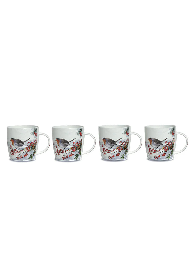 Newgrange Robin China Mug Set