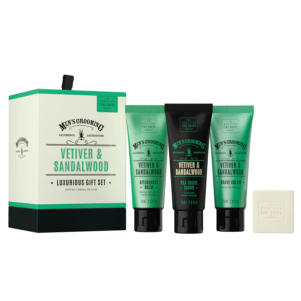 Vetiver & Sandalwood Luxurious Gift Set