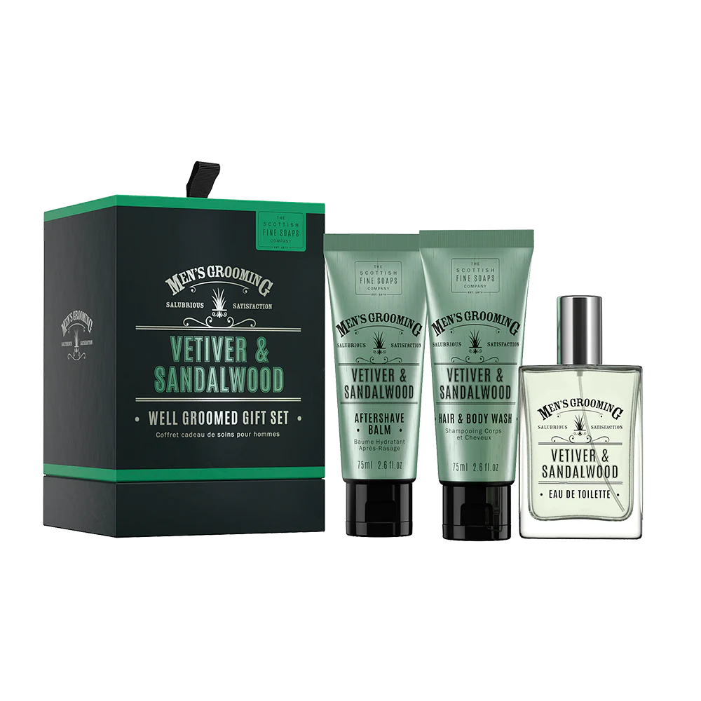 Vetiver & Sandlwood Well Groomed Gift Kit