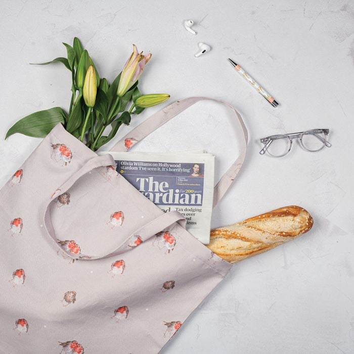 Wrendale ‘Jolly Robin’ Foldable Shopping Bag