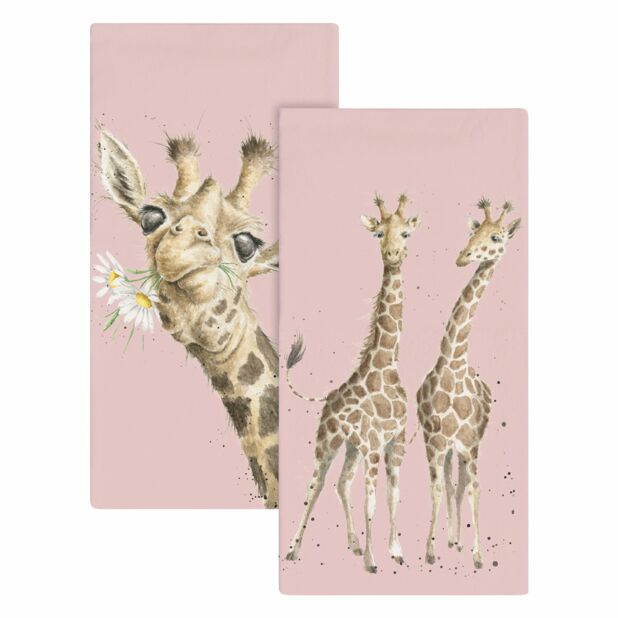 Wrendale Pocket Tissue Giraffe Flowers