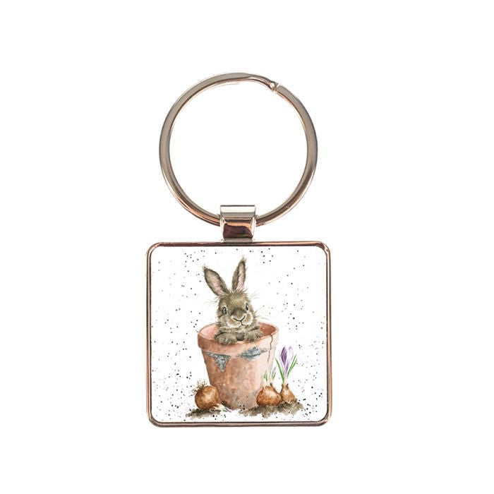 Wrendale ‘The Flower Pot Rabbit’ Keyring