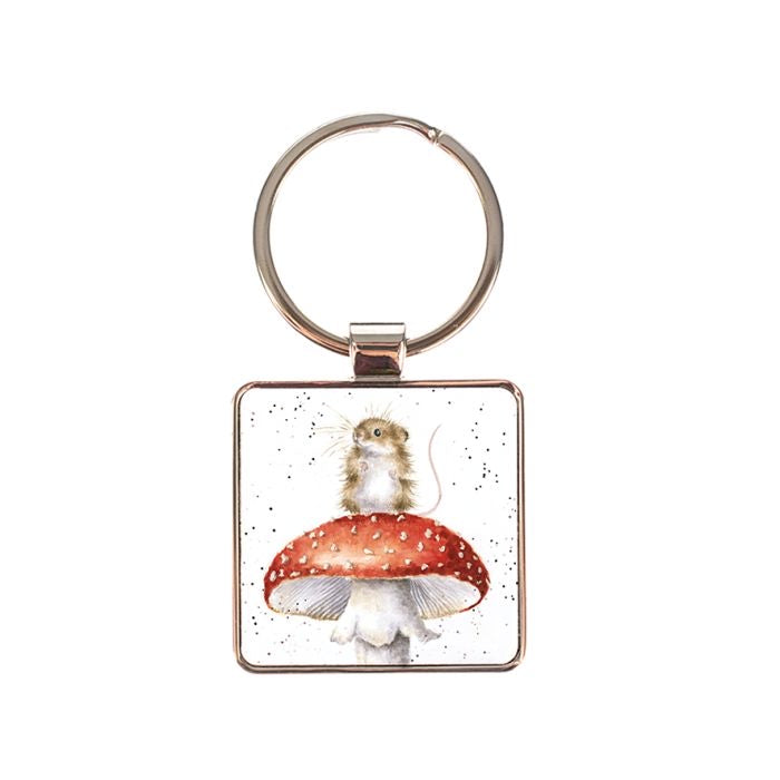 Wrendale ‘He’s A Fun-Gi’ Mouse Keyring