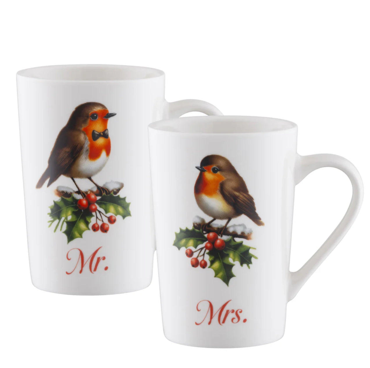 Aynsley Mr & Mrs Robins - Latte Mug Pair