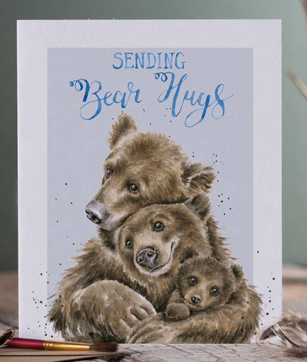 'BEAR HUGS' BEAR CARD