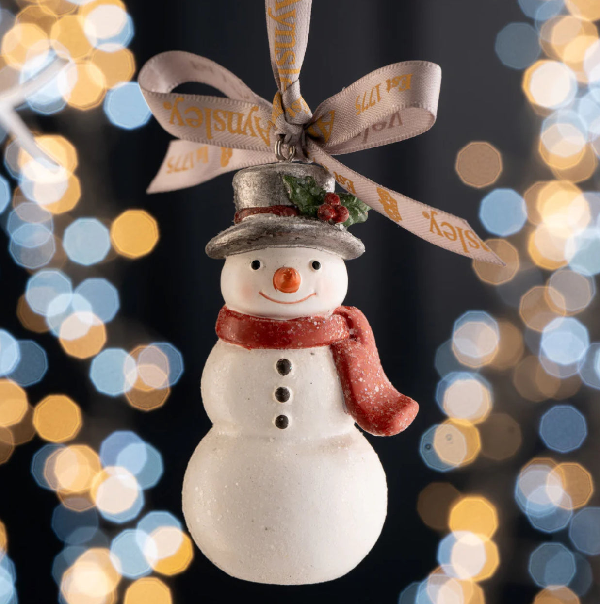 Aynsley Glitter Snowman Hanging Ornament