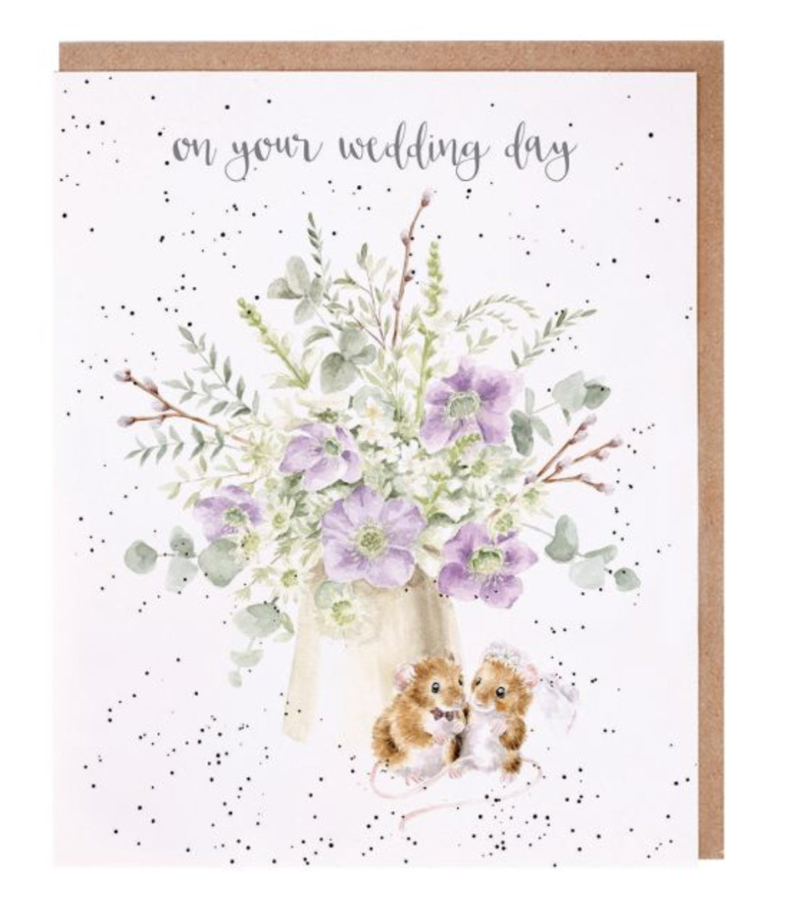 'SQUEAK-HEARTS' MOUSE WEDDING CARD