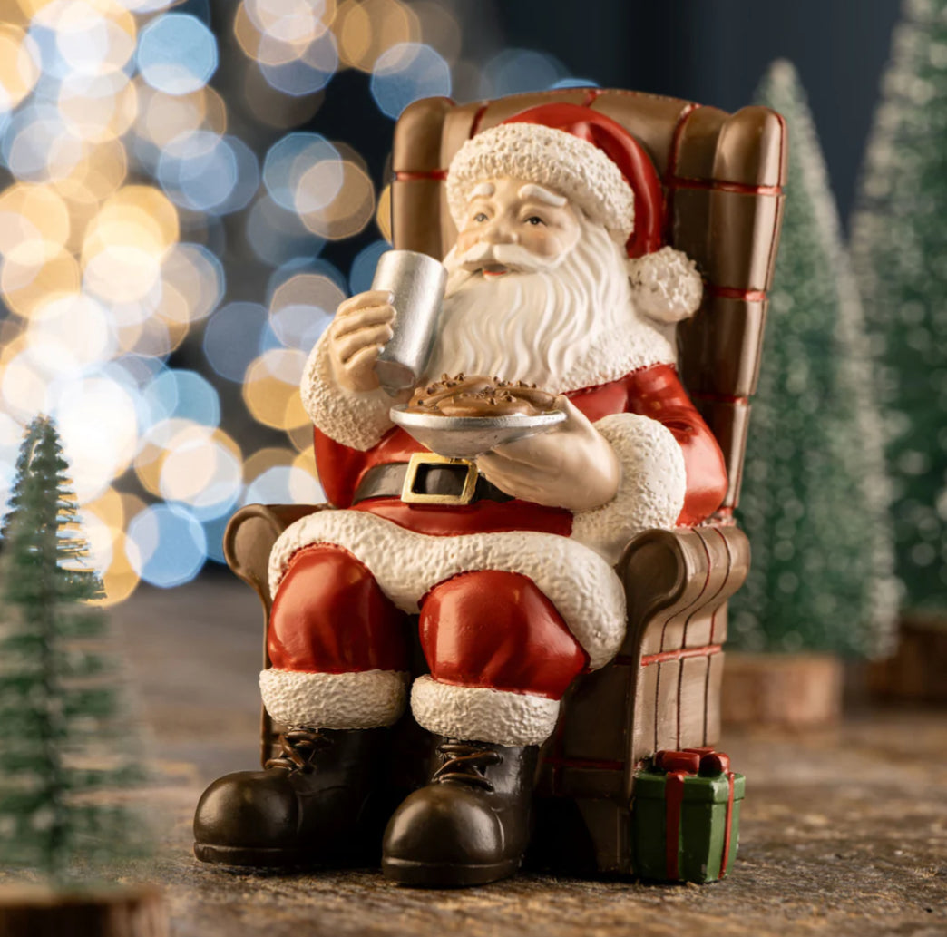 Aynsley Santa Milk & Cookie Figurine