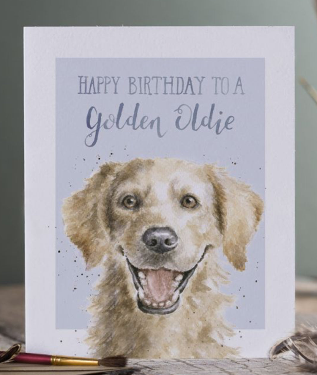 'GOLDEN OLDIE' GOLDEN RETRIEVER BIRTHDAY CARD