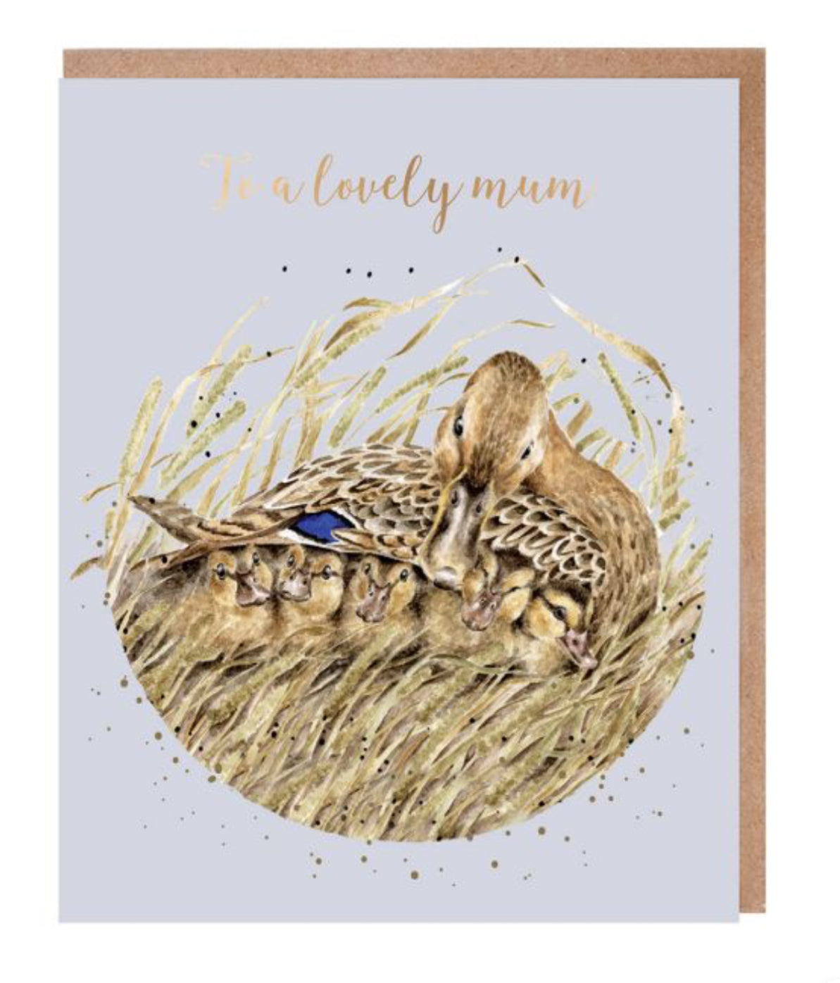 'SHELTER FROM THE STORM' DUCK MUM CARD
