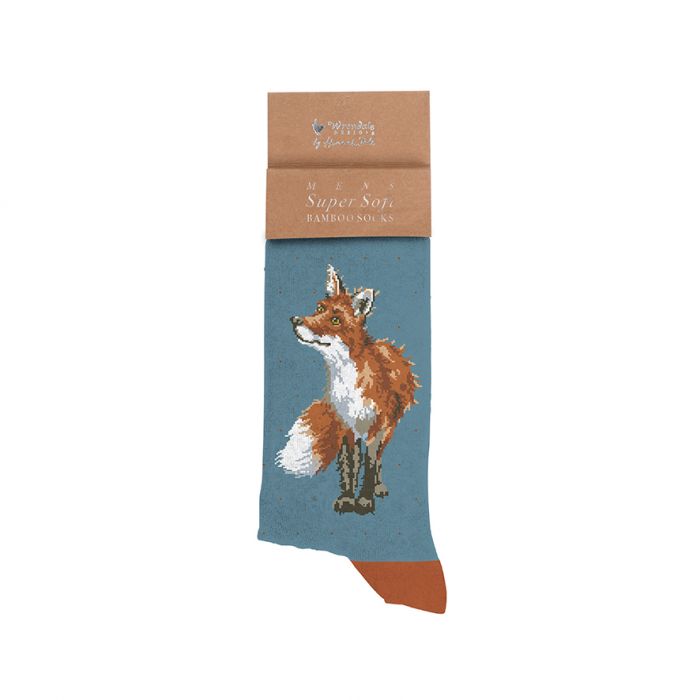 Wrendale Men’s Socks ‘Bright Eyed And Bushy Tailed Fox’