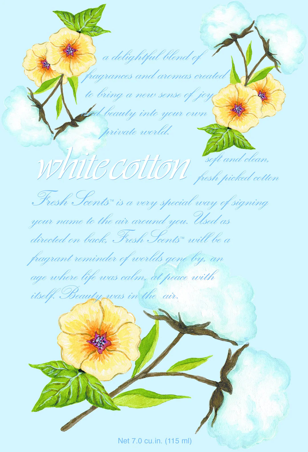 Fresh Scents White Cotton Scented Sachet