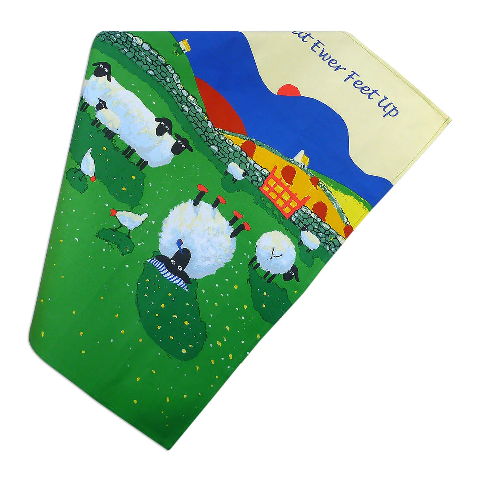 Thomas Joseph ‘Time To Put Ew’er Feet Up’ Tea Towel