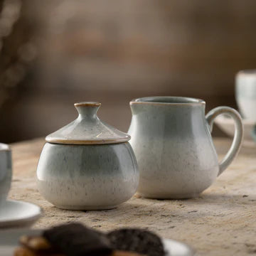 Belleek living Tivoli cream & covered sugar set