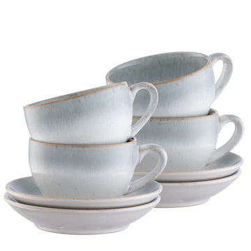 Belleek living Tivoli cup and saucer set of 4