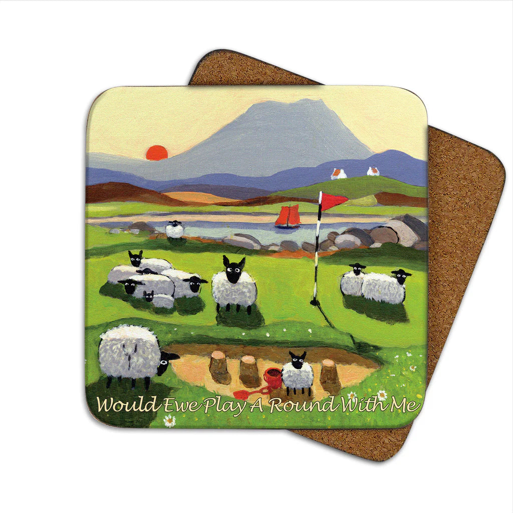 Thomas Joseph ‘Would Ewe Play A Round With Me’ Coaster