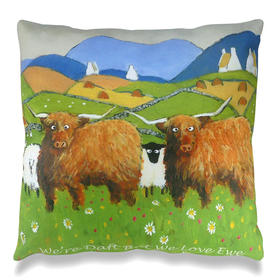 Thomas Joseph ‘Daft But We Love Ewe Cushion Cover