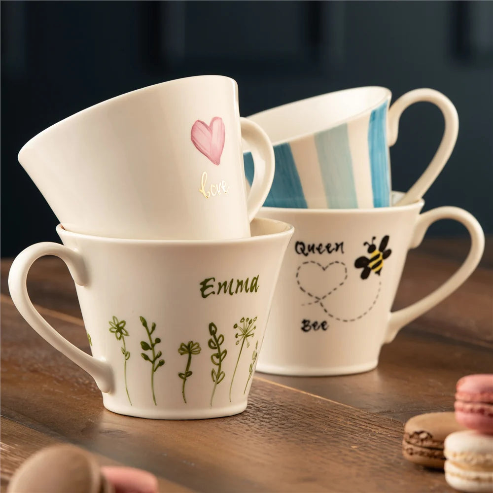 Belleek Living Flared Mug-Striped