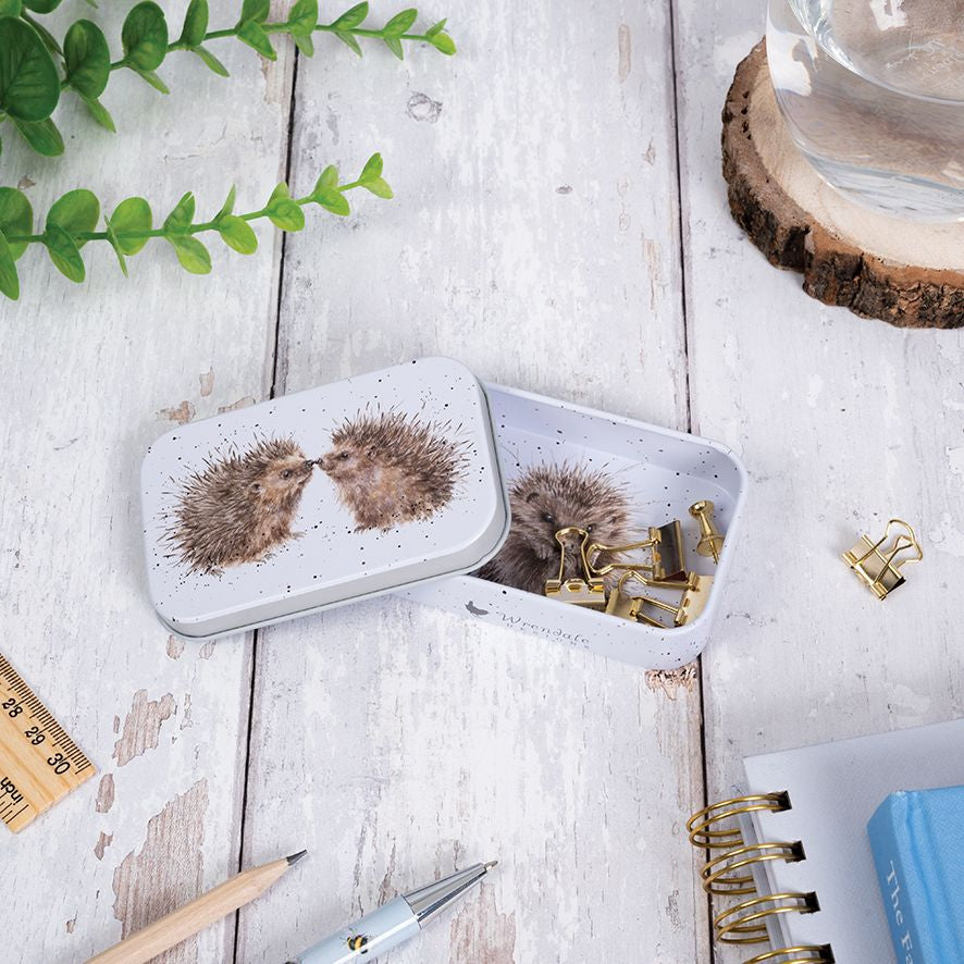 Wrendale 'Hogs And Kisses' Hedgehog Mini Gift Tin