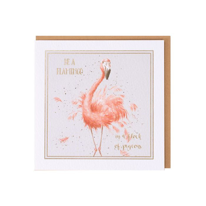 Wrendale ‘Be A Flamingo’ Card