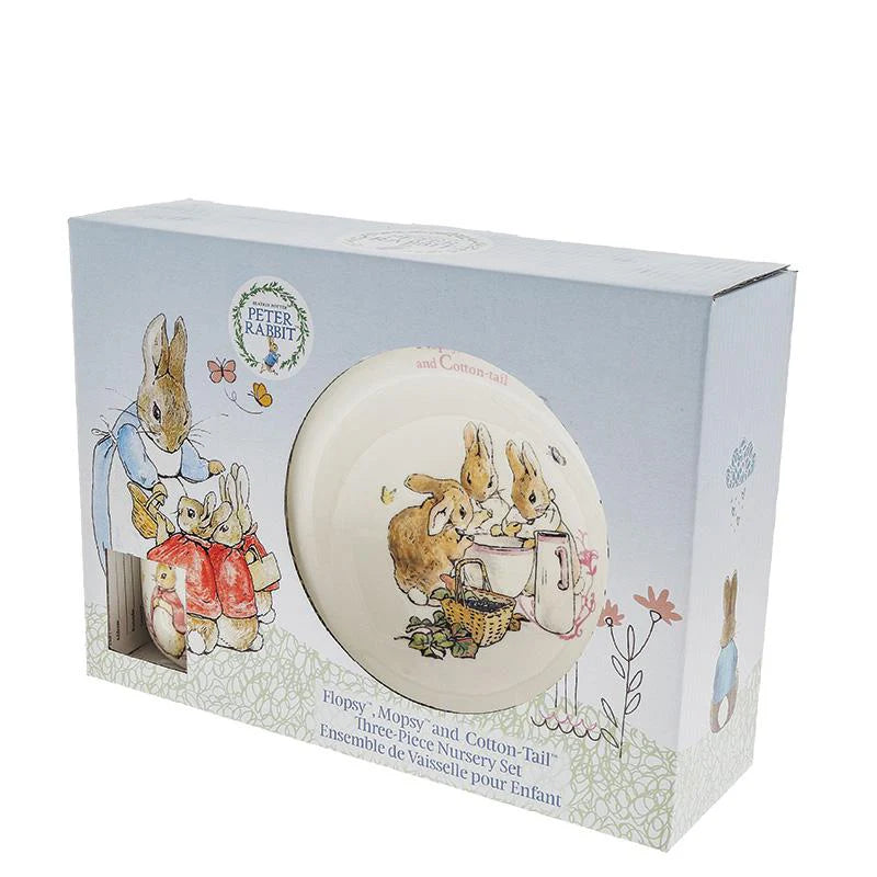 Peter Rabbit Flopsy, Mopsy and Cotton-Tail Three Piece Nursery Set