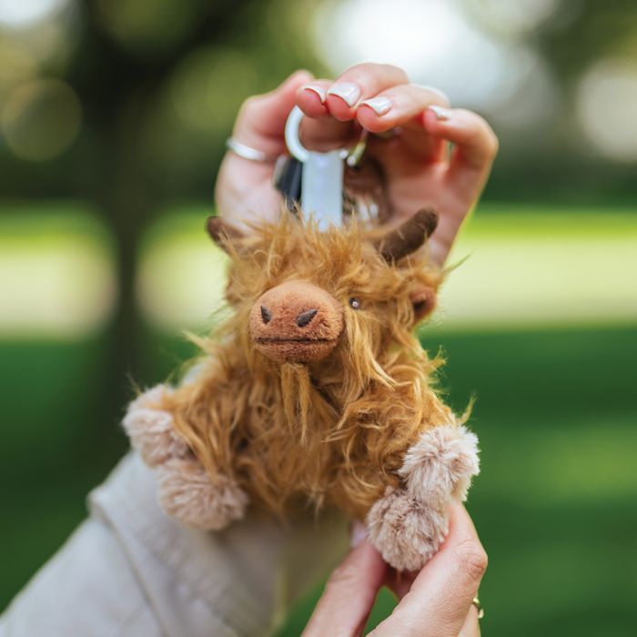 Wrendale ‘Gordon’ Highland Cow Plush Keyring