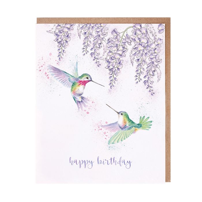 Wrendale ‘Wisteria Wishes’ Happy Birthday Card