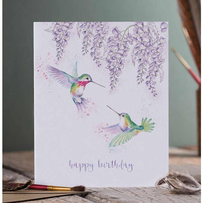 Wrendale ‘Wisteria Wishes’ Happy Birthday Card