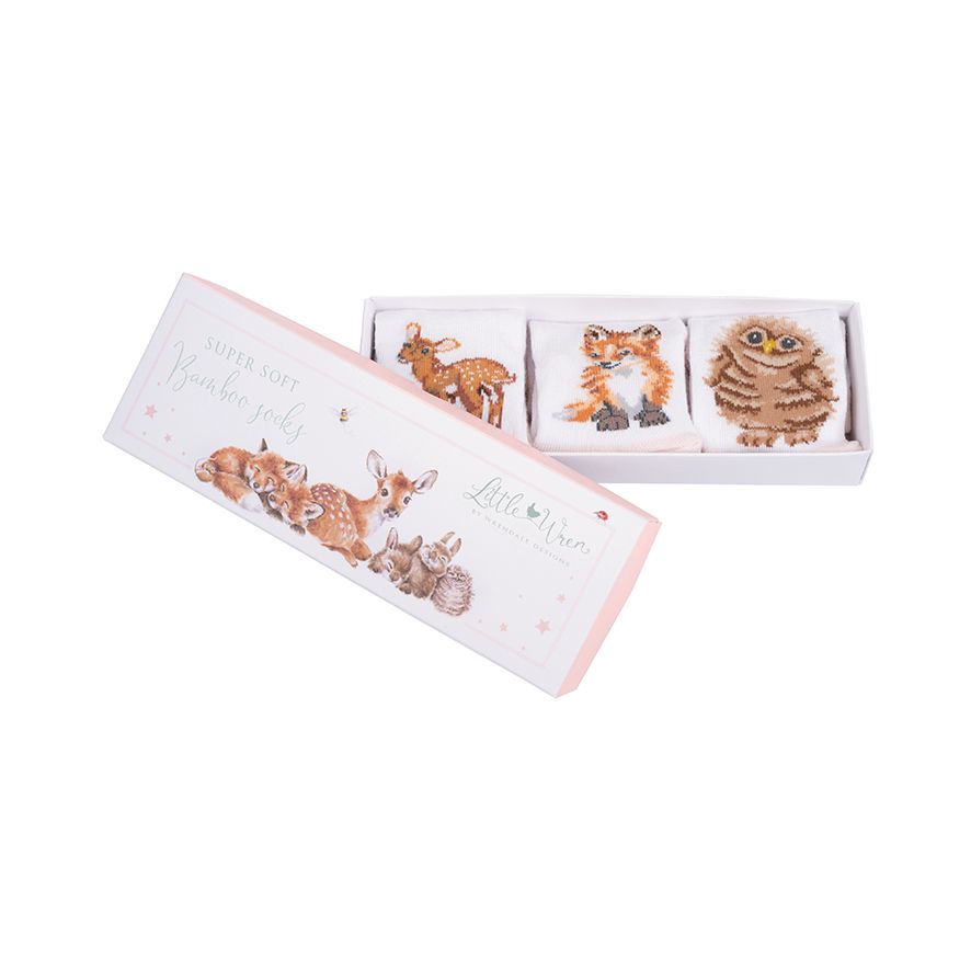 Wrendale ‘Little Wren’ Forest Baby Socks 6-12 Months