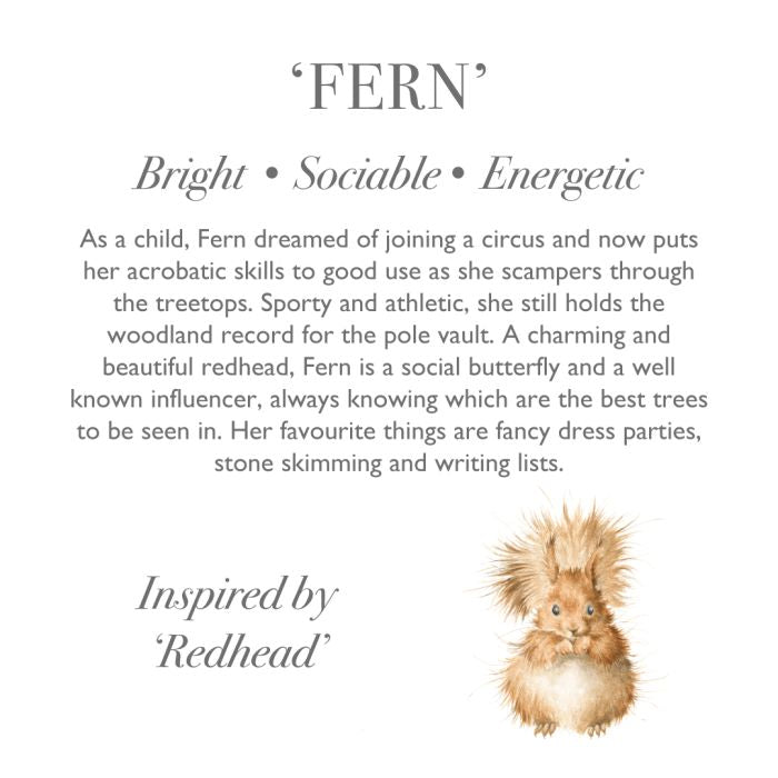 Wrendale ‘Fern’ Squirrel Plush Large Soft Toy