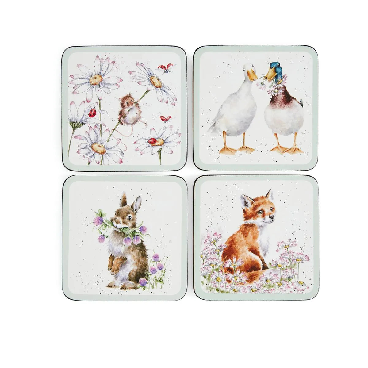 Wrendale Wild Flower Coaster Set