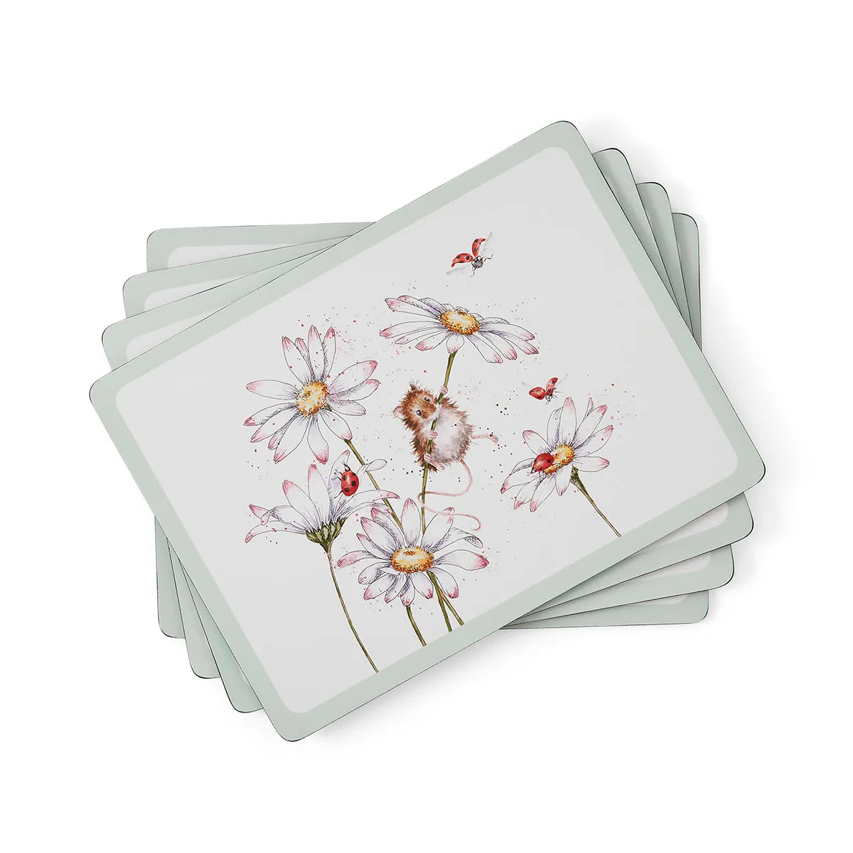 Wrendale Wild Flower Large Mats x4