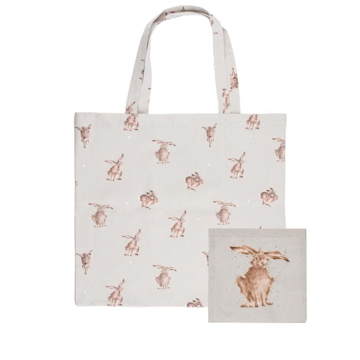 Wrendale ‘Hair-Brained’ Hare Foldable Shopping Bag