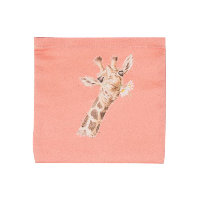 Wrendale ‘Flowers’ Giraffe Foldable Shopping Bag