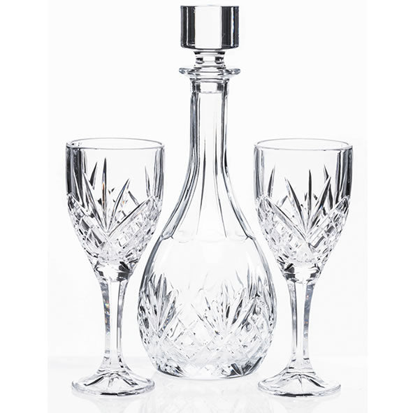 Newgrange Living Adare 3 Piece Wine Decanter Set