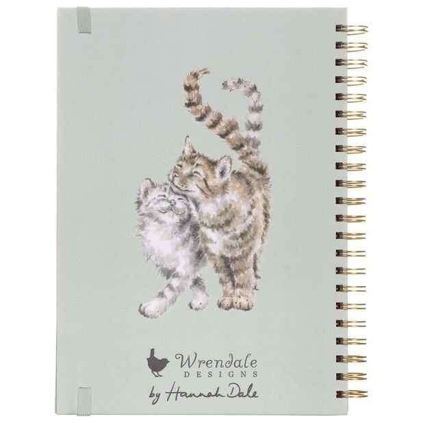 Wrendale ‘Whiskers And Wildflowers’ A4 Cat Spiral Notebook