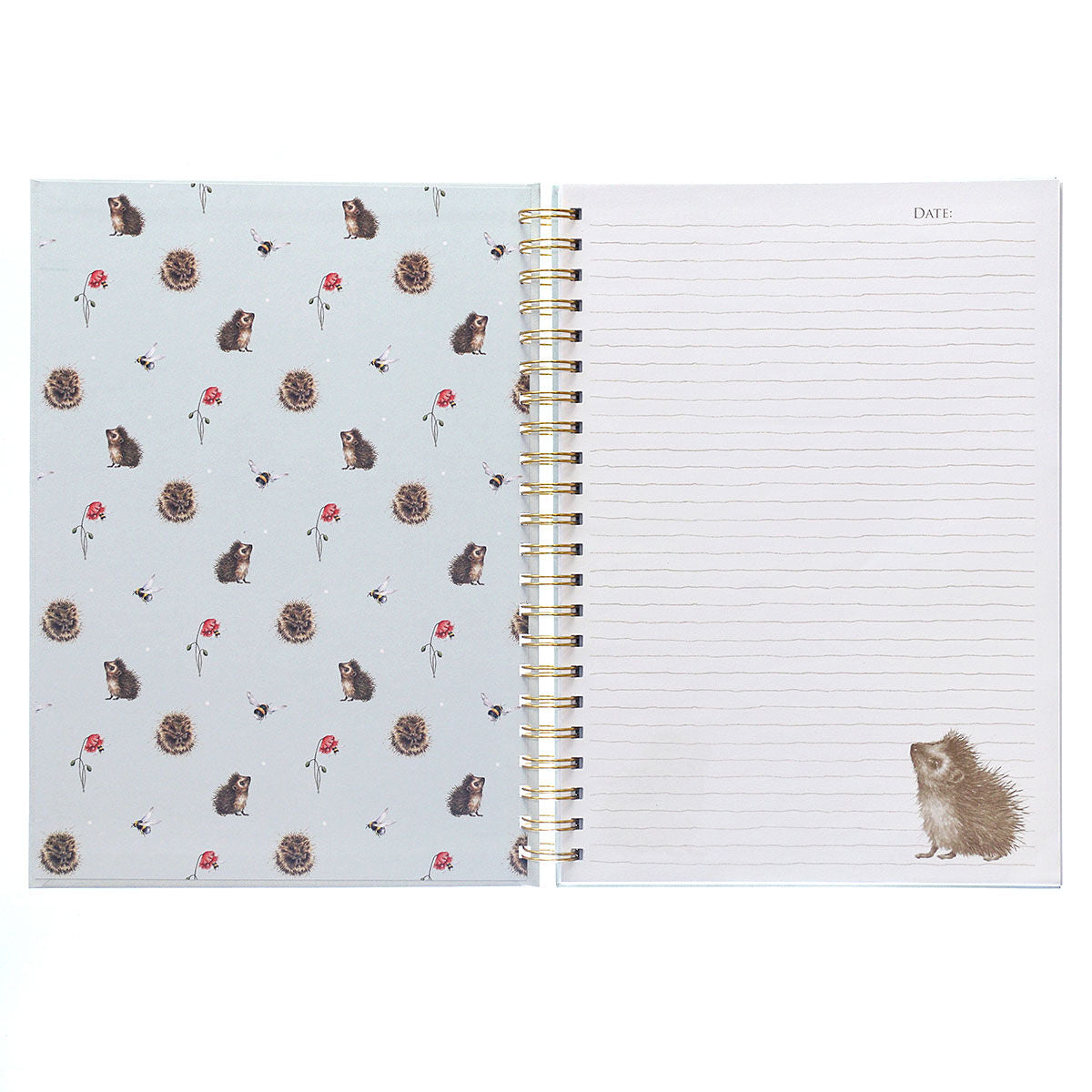 Wrendale ‘Love And Hedgehugs’ A4 Headgehog Spiral Notebook