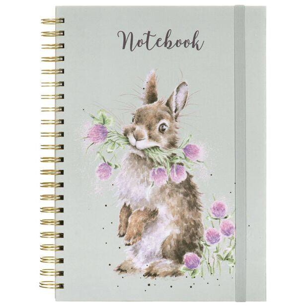Wrendale ‘Head Clover Heels’ A4 Rabbit Spiral Notebook
