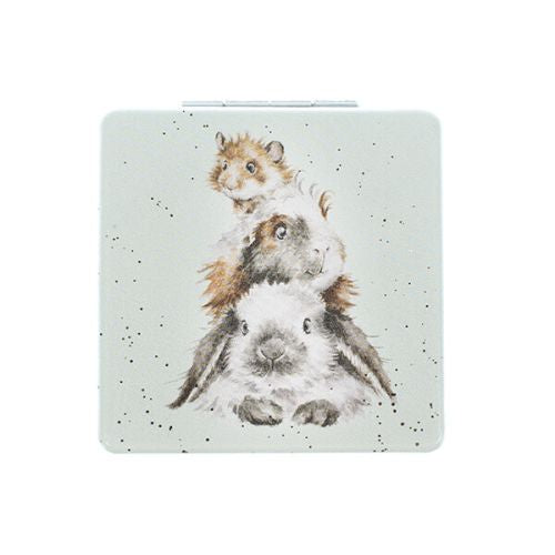 Wrendale ‘Piggy In The Middle’ Compact Mirror