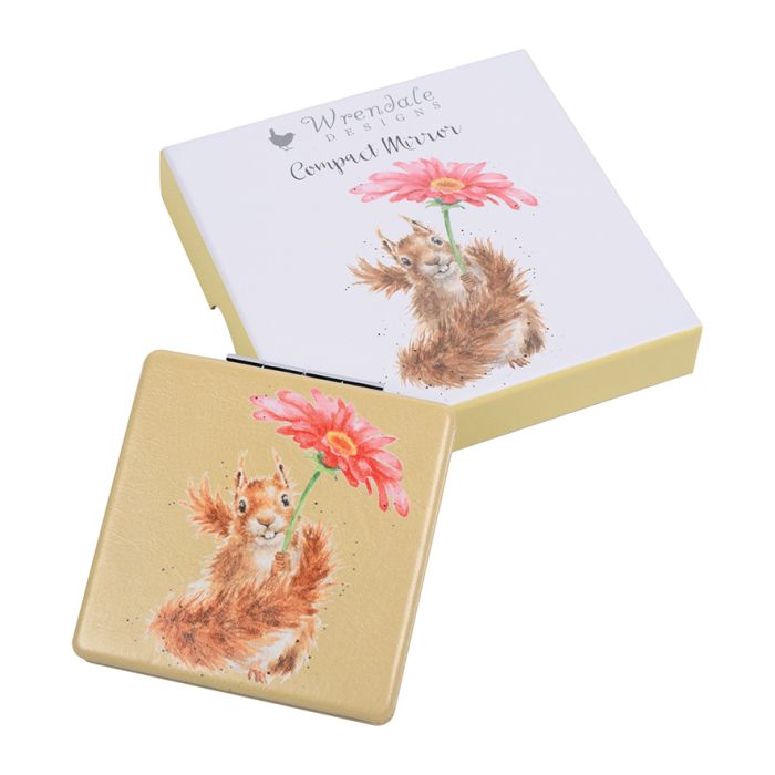 Wrendale ‘Flowers Come after Rain’ Compact Mirror