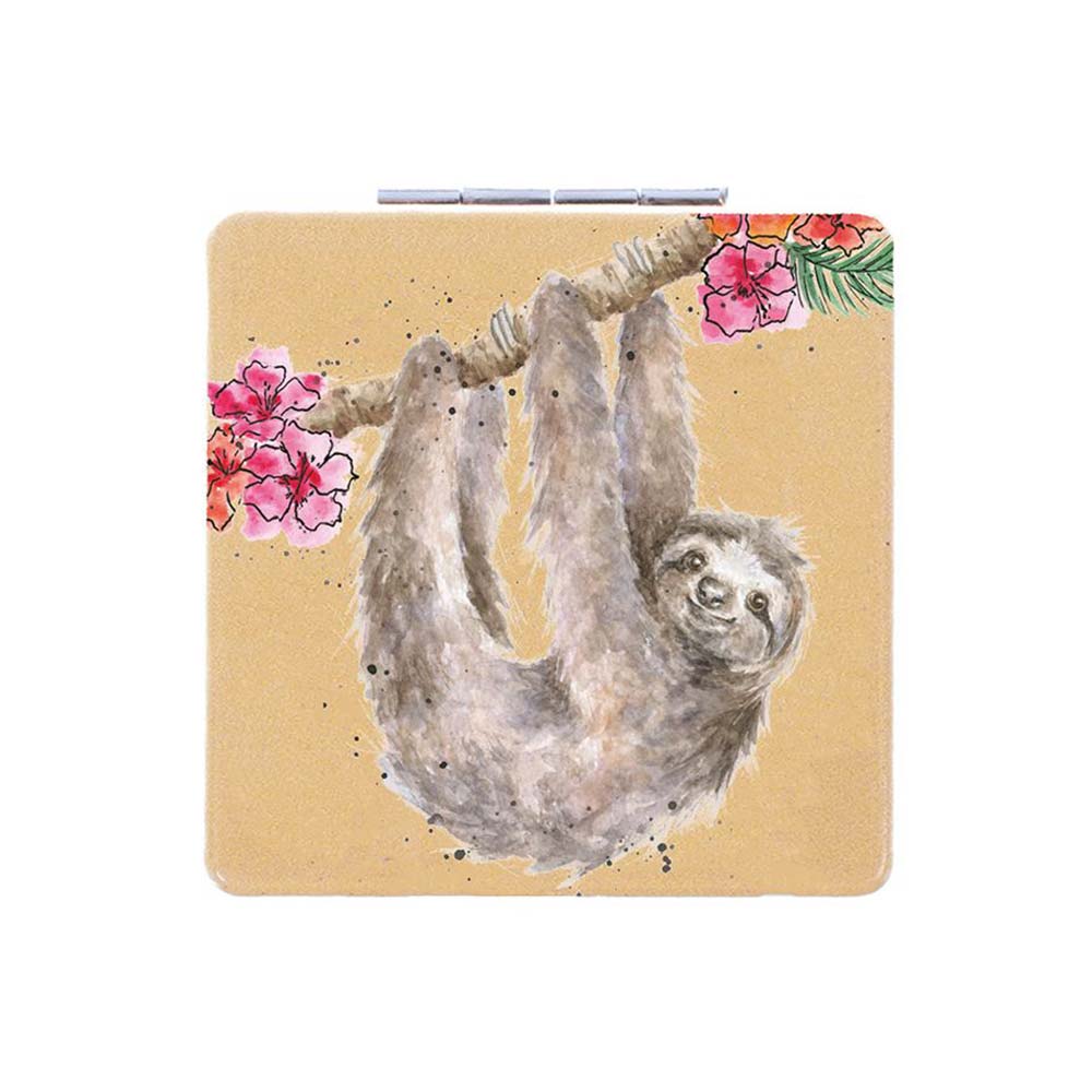 Wrendale ‘Hanging Around’ Sloth Compact Mirror