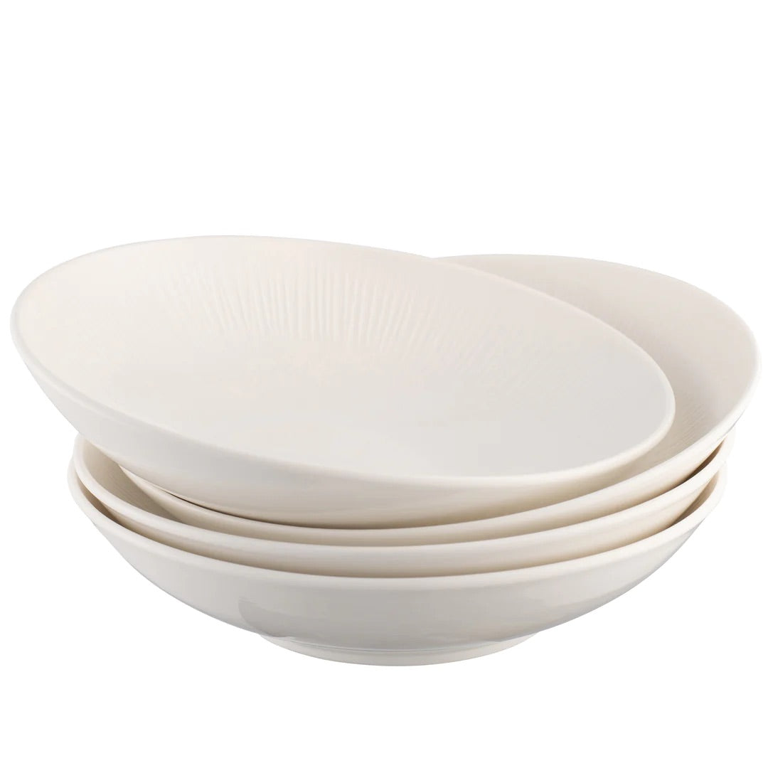 Belleek Living Erne Set Of 4 Pasta Bowls