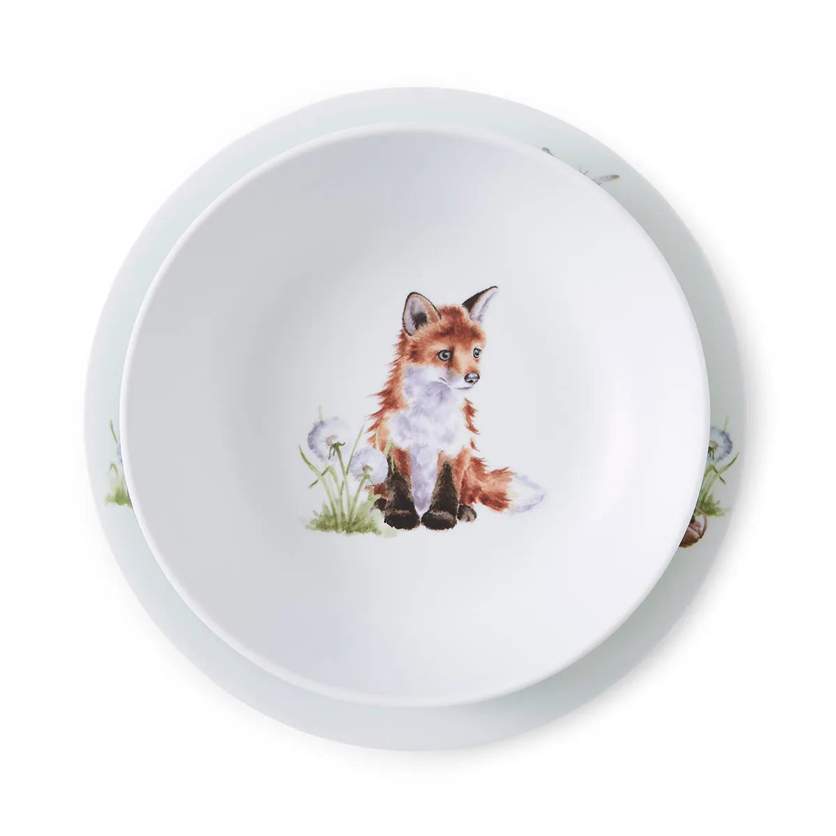Wrendale ‘Little Wren’ 2 Piece Set Plate & Bowl