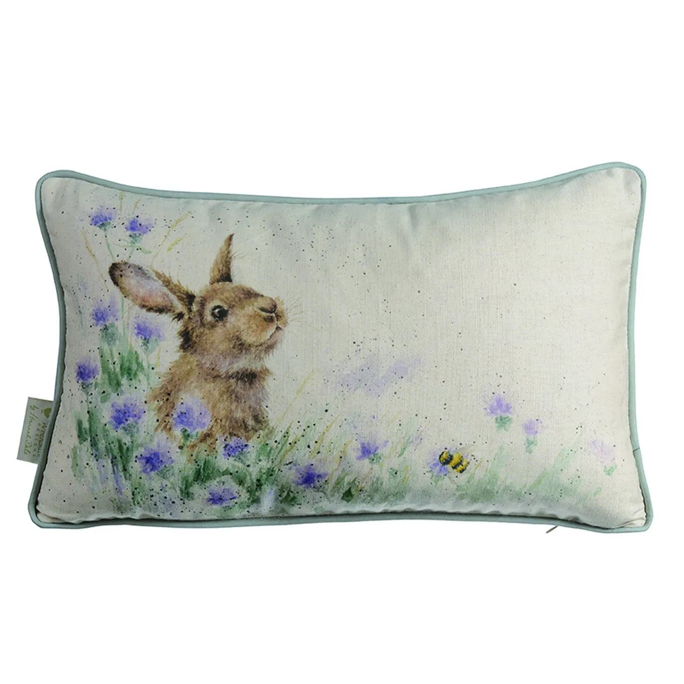 Wrendale Meadow Rabbit Cushion 50cm x 30cm
