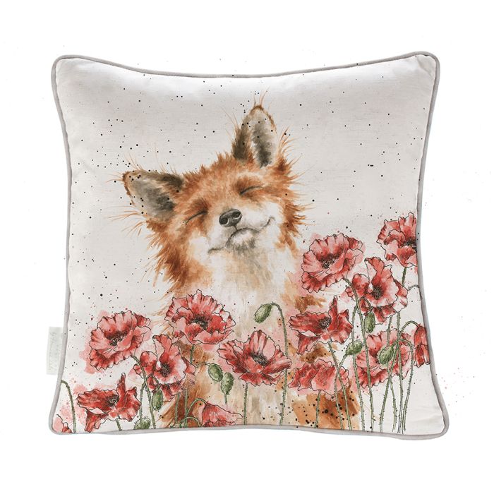 Wrendale ‘Poppy Fields’ Cushion 40cm Square