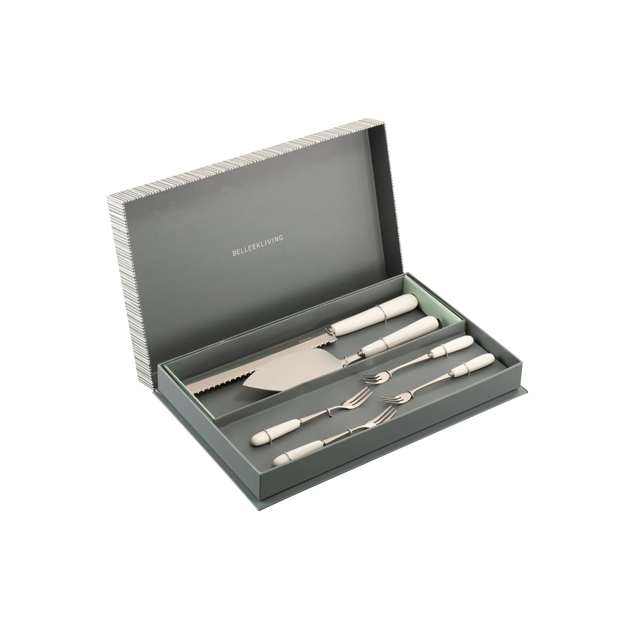 Belleek Living Erne Pastry Set